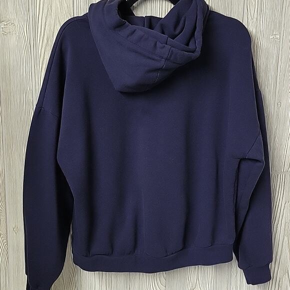 GAP Vintage Soft Hi-Low Hoodie Sweatshirt Rainbow Gem Logo Womens Small - Picture 4 of 10